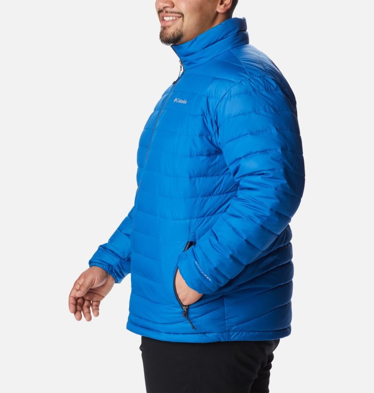 Columbia Powder Lite Isolerte Jakker Herre Blå | Plus Size 95374Q